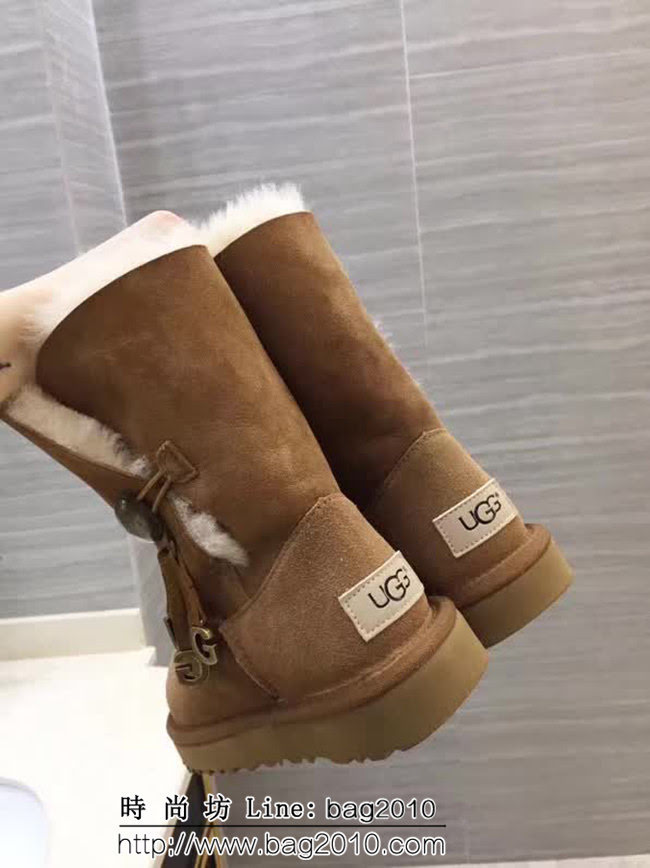 UGG 海外代購限量版 皮毛一體澳洲羊毛 時尚保暖 雪地靴 QZS2228